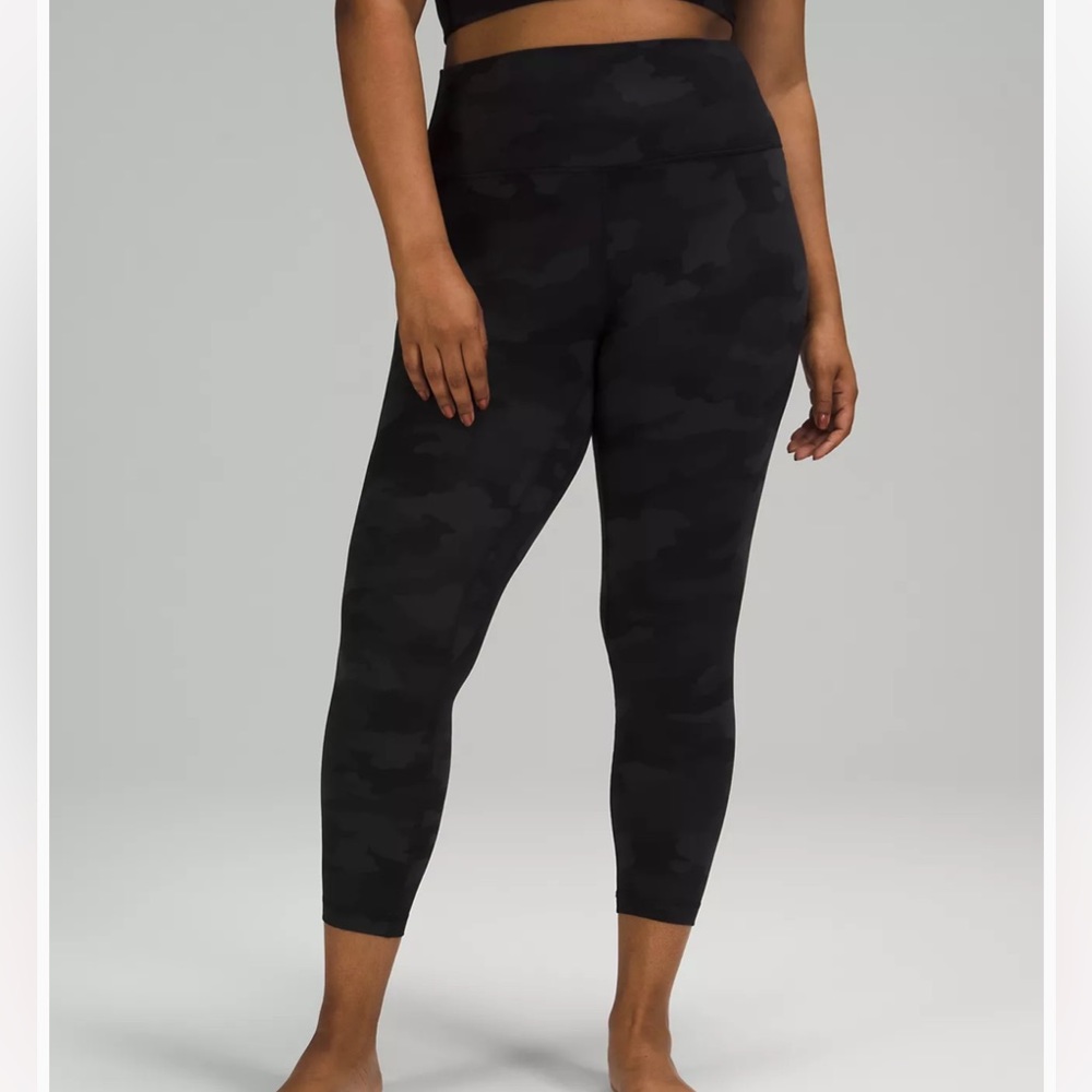 Lululemon Align High-Rise Pant 25" Heritage 365 Camo Deep Coal Multi